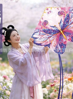 蓝色蝴蝶风筝高颜值拍照儿童成人秋天拍照潍坊风筝地摊
