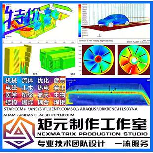代做fluent starccm Ansys comsol Abaqus CFD edem彷真分析