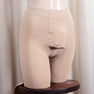 袜大码 连裤 袜打底秋裤 秋季 丝袜横开口九分裤 裤 男士 200D天鹅绒男款