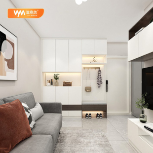 香港全屋定制衣柜整体玄关C字柜橱柜台小户型公屋间3房全家私订造