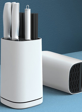 厨房多功能刀架筷子筒一体刀具收纳架筷笼置物放菜刀架子刀座沥水