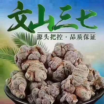 三七 正宗云南文山春三七 中药材田七 特选20头滑头三七 产地直销