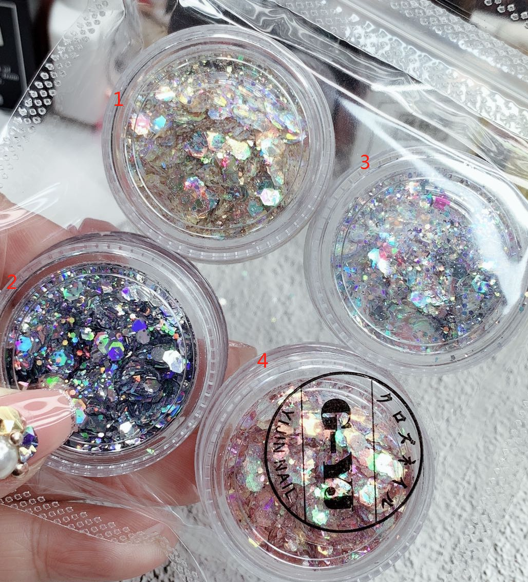 亮片美甲贴片超闪饰品指甲钻装饰闪粉奢华妖精之瞳