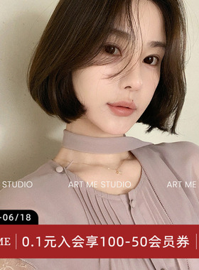 ARTME瓜瓜 云纱荷叶边纯欲气质上衣蝴蝶结系带蕾丝飞袖拼接衬衫
