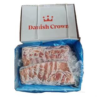 丹麦皇冠宽切猪排冷冻生鲜猪肉生整扇猪肋骨排骨半成品顺丰包邮