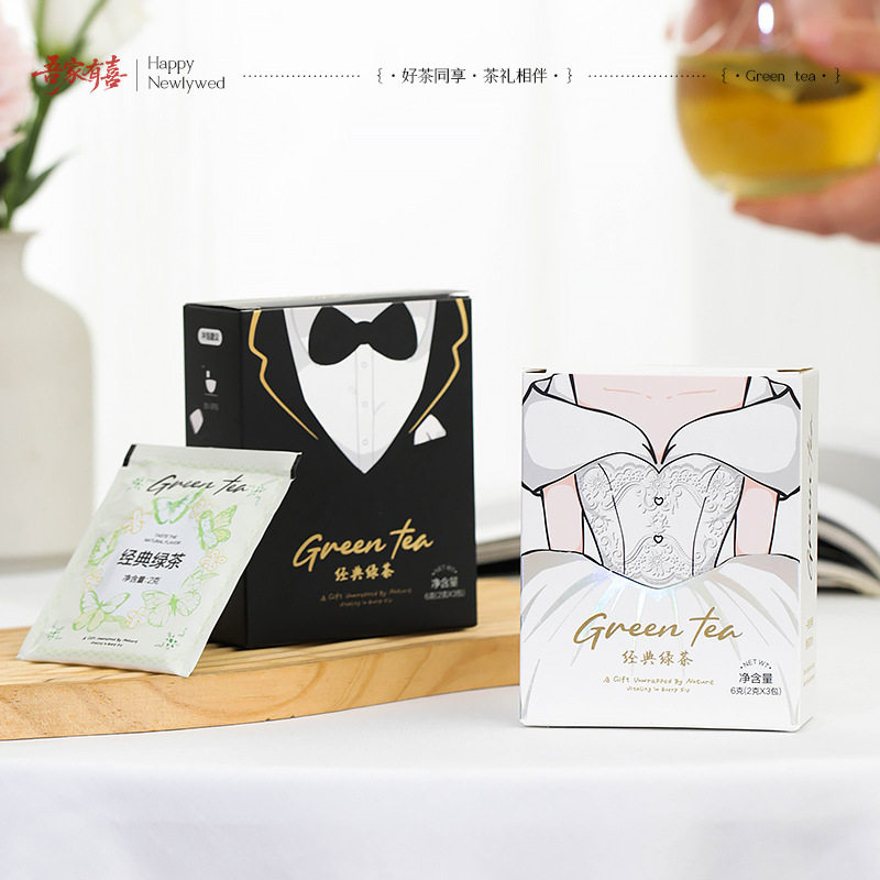 李小物伴手礼喜茶伴娘婚礼回礼搭配绿茶茶包礼盒配件茶叶创意礼品
