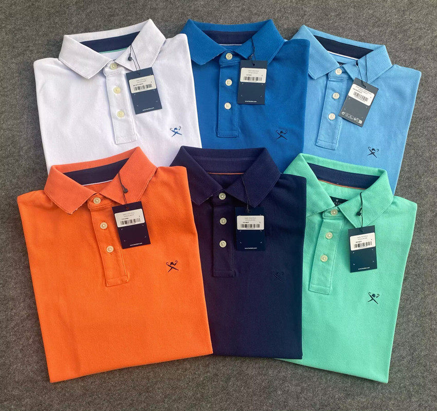 23夏 英国h 英伦经典刺绣标 全棉男士短袖polo衫 120欧元