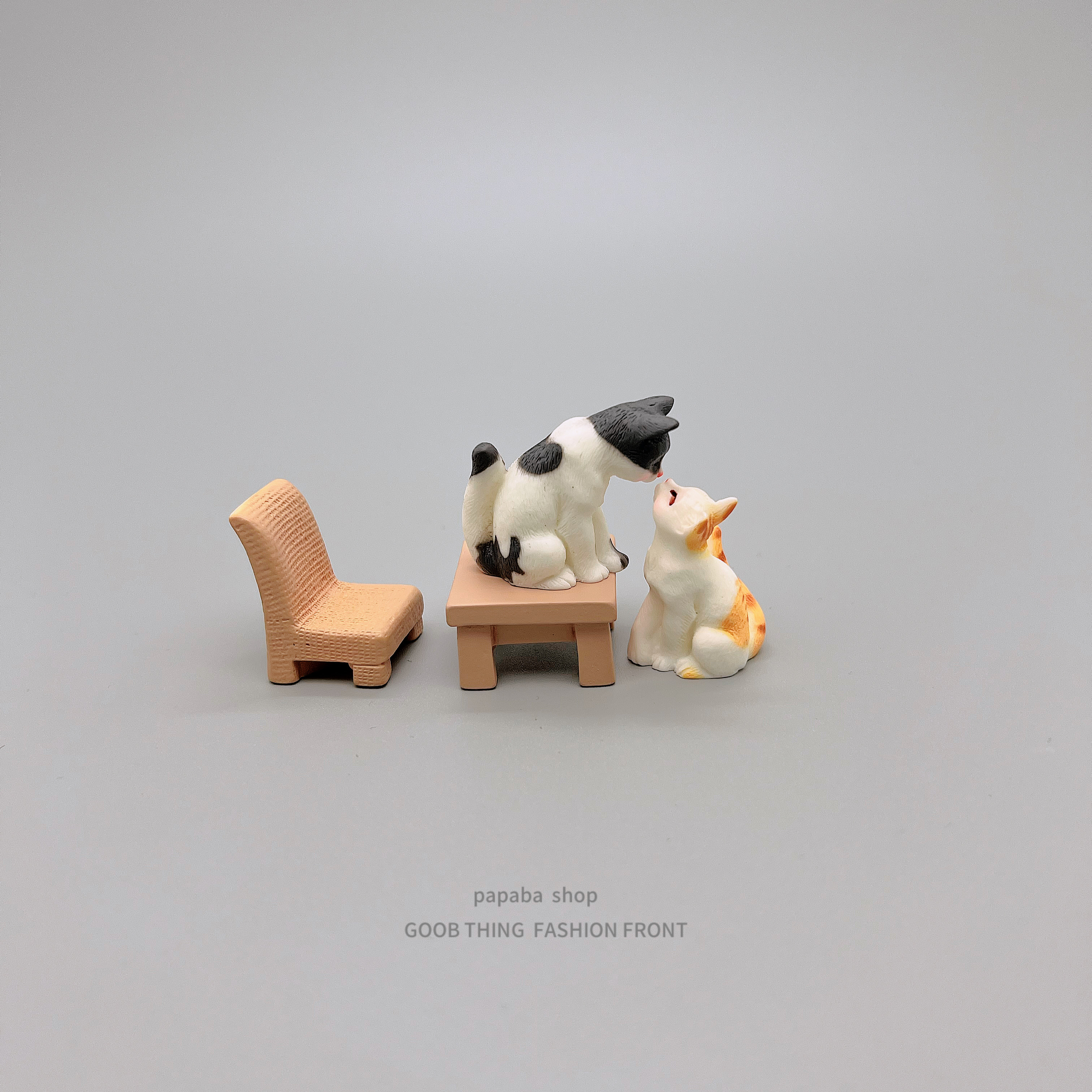 无聊了！摆个几只顽皮猫咪小摆件