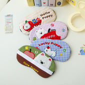 可爱苹果小狗眼罩女遮光睡眠专用办公室午休睡觉冰袋冰敷热敷学生