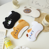 可爱猫咪眼罩助睡眠遮光睡觉专用儿童男女学生冰热敷缓解疲劳午休