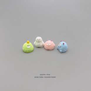 无聊了 工位办公桌小摆件 找几只小毛怪玩玩可爱治愈电脑桌面日式