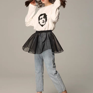 Niche designstudio艺术芭蕾温柔气质层叠网纱仙女长短款半身裙