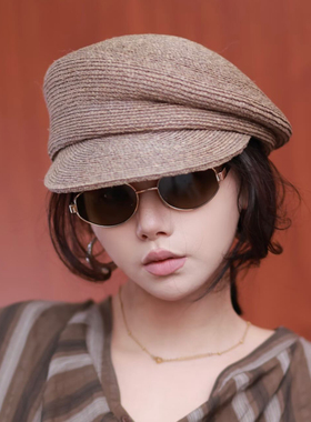 罗猪猪/【拉菲草CA4】防晒草帽子女鸭舌帽2025新款夏季