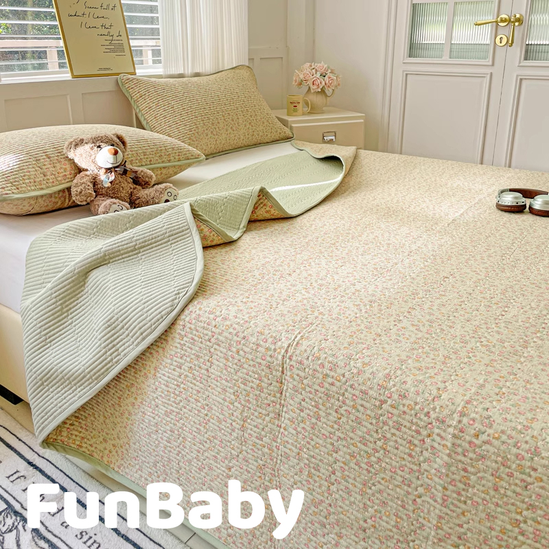 德国进口四季通用纯棉床盖三件套