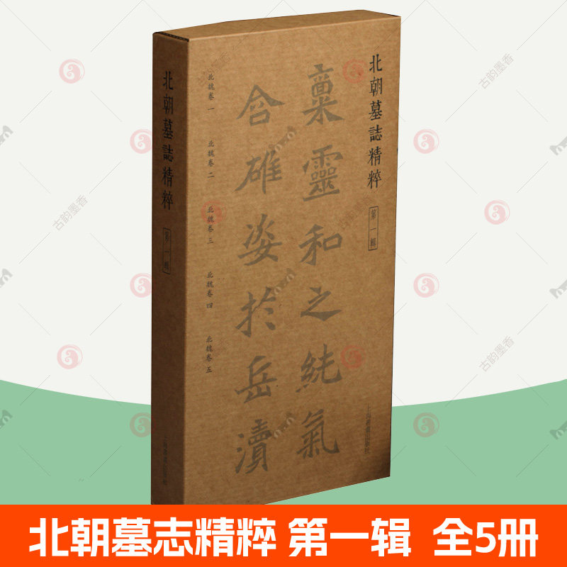 北朝墓志精粹 第一辑 全5册 魏碑字帖墓志拓片上海书画北魏书法作品毛笔书法字帖毛笔书法篆刻艺术北魏书法资料 书法碑帖书籍