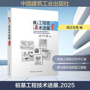 桩基工程技术进展2025 主编 高文生 丘建金 副主编 王涛 文建鹏 齐明柱 中国建筑工业出版社9787112317851 图书书籍