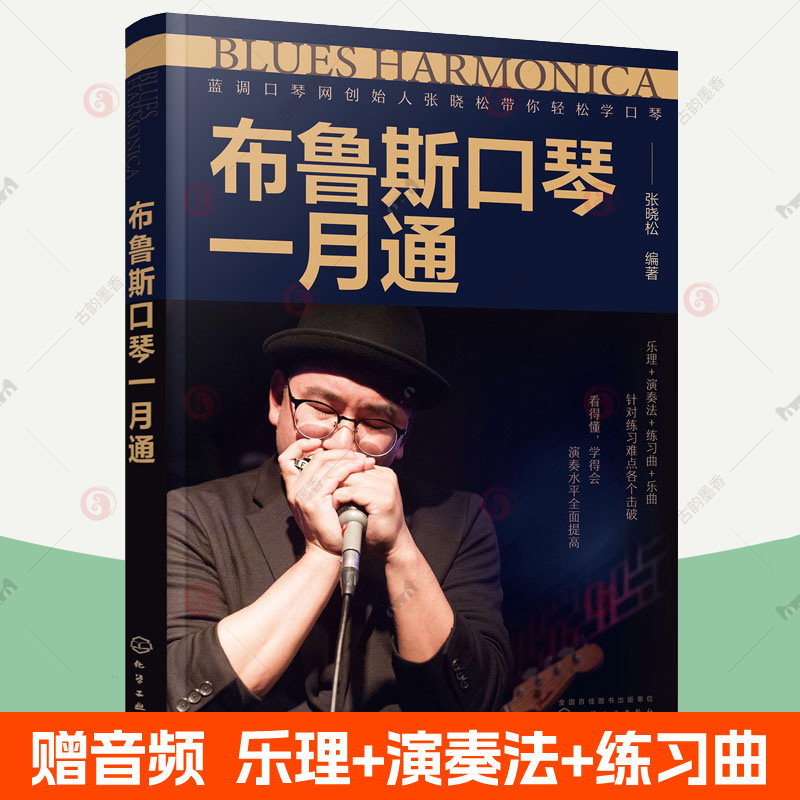 布鲁斯口琴演奏技巧基础入门教程 口琴基础乐理演奏法教学口琴练习曲