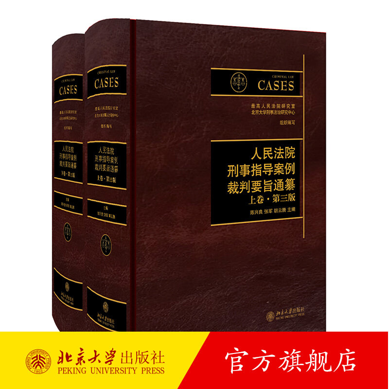 人民法院刑事指导案例裁判要旨通纂 上下卷第三版 陈兴良 刑事指导案例汇编裁判要旨 危害公共安全 侵犯财产罪 北京大学 法律书籍