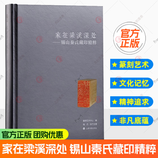 现货 家在梁溪深处——锡山秦氏藏印精粹 秦氏用印首次面世 印面 原石 印蜕 边款墨拓的全貌 名家篆刻 上海书画出版社正版
