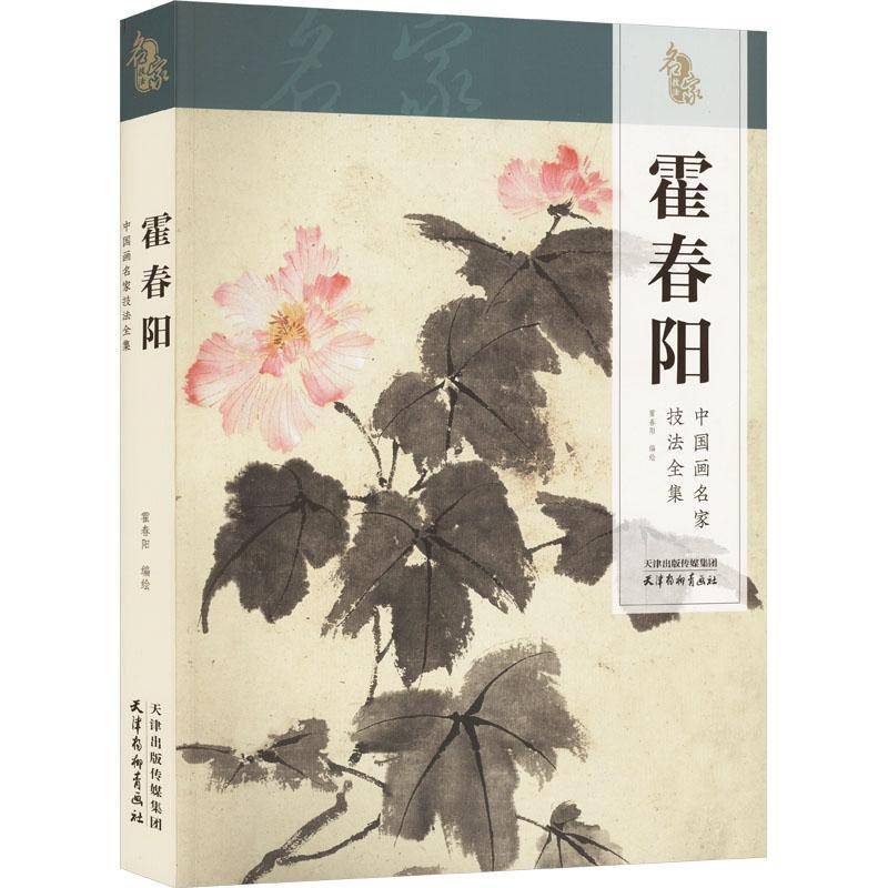 中国画名家技法全集 霍春阳写意水墨花鸟画临摹技法国画初学者零基础入门教材书籍临摹画稿 没骨花鸟画自学临摹素材绘画教学附视频
