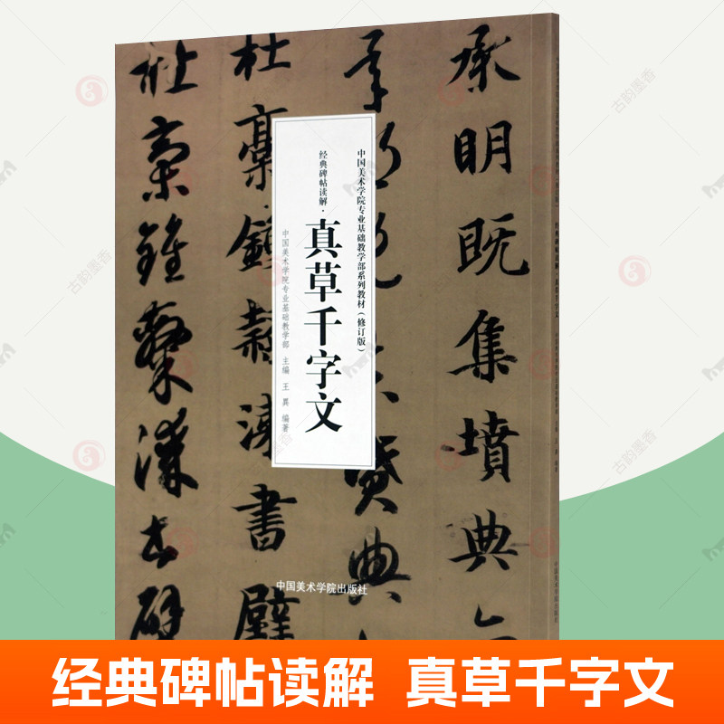 字帖放大版中国美术学院专业基础教学部教材 草书字帖毛笔书法草书