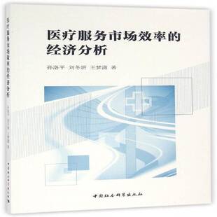 医疗服务市场效率的经济分析孙洛医疗卫生服务市场效率经济分析经济书籍
