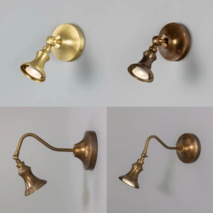 招牌门牌打光小壁射灯复古铜玄关过道床头工作室装饰挂画打光壁灯