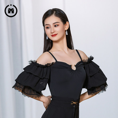 IAMYC/皇朝舞蹈一字肩摩登舞服