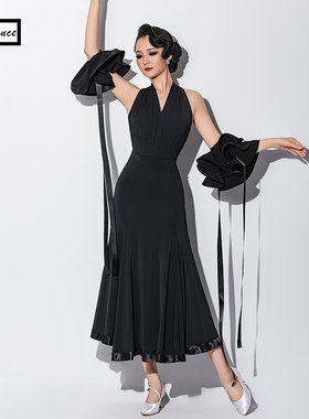 皇朝舞服&IAMYC摩登舞服大裙摆国标舞裙成人交谊舞服A1078+B20011