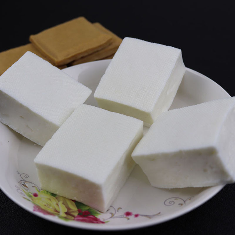热销仿真豆腐块假豆腐干食品模型素食幼儿启蒙教育摄影装饰道具