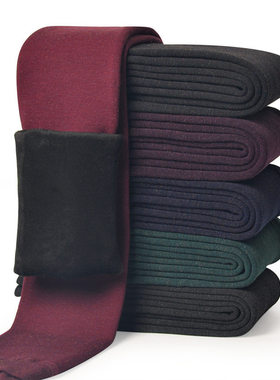 女童墨绿色加绒连裤袜打底裤保暖加厚九分裤女宝宝百搭踩脚裤弹力