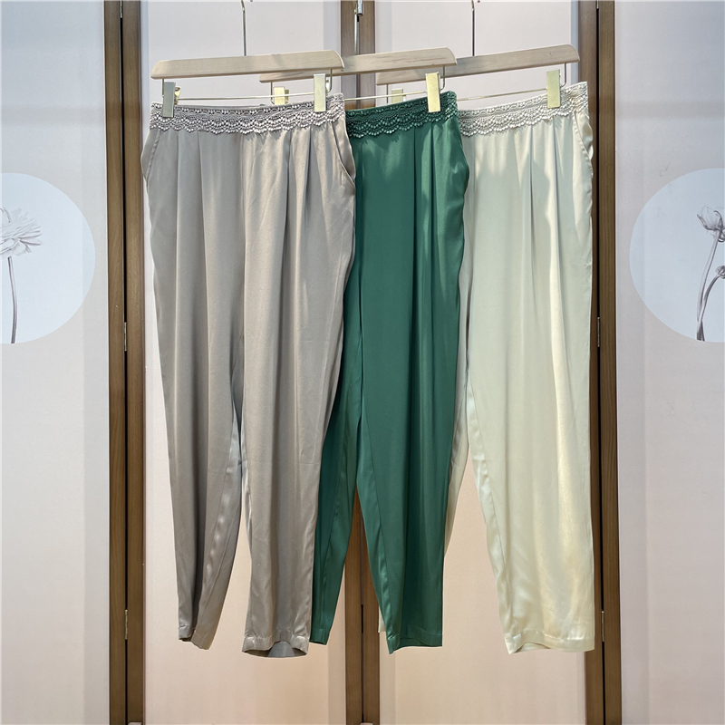 简约通勤高腰九分裤九分裤