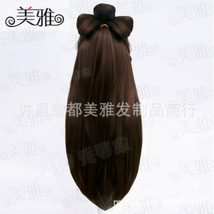 美雅 广陵王cos 江东乔影cos假发   玫瑰内网仿真头皮厂家直销
