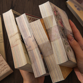 旧杂志手帐素材纸复古怀旧英文花朵手账造景拼贴装 饰打底纸背景纸