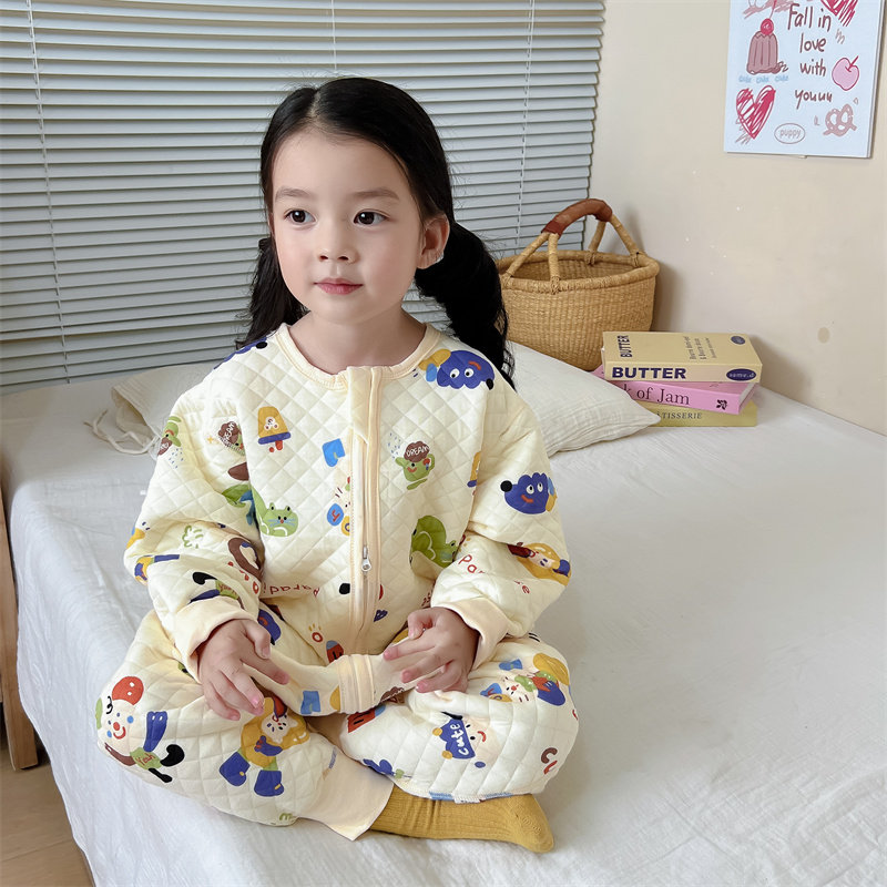 婴儿睡袋秋冬款夹棉男女宝宝纯棉防踢被子无骨儿童连体睡衣春秋季,童装/婴儿装/亲子装,家居服连体衣,淘宝优惠券,粉丝福利购,淘宝优惠卷