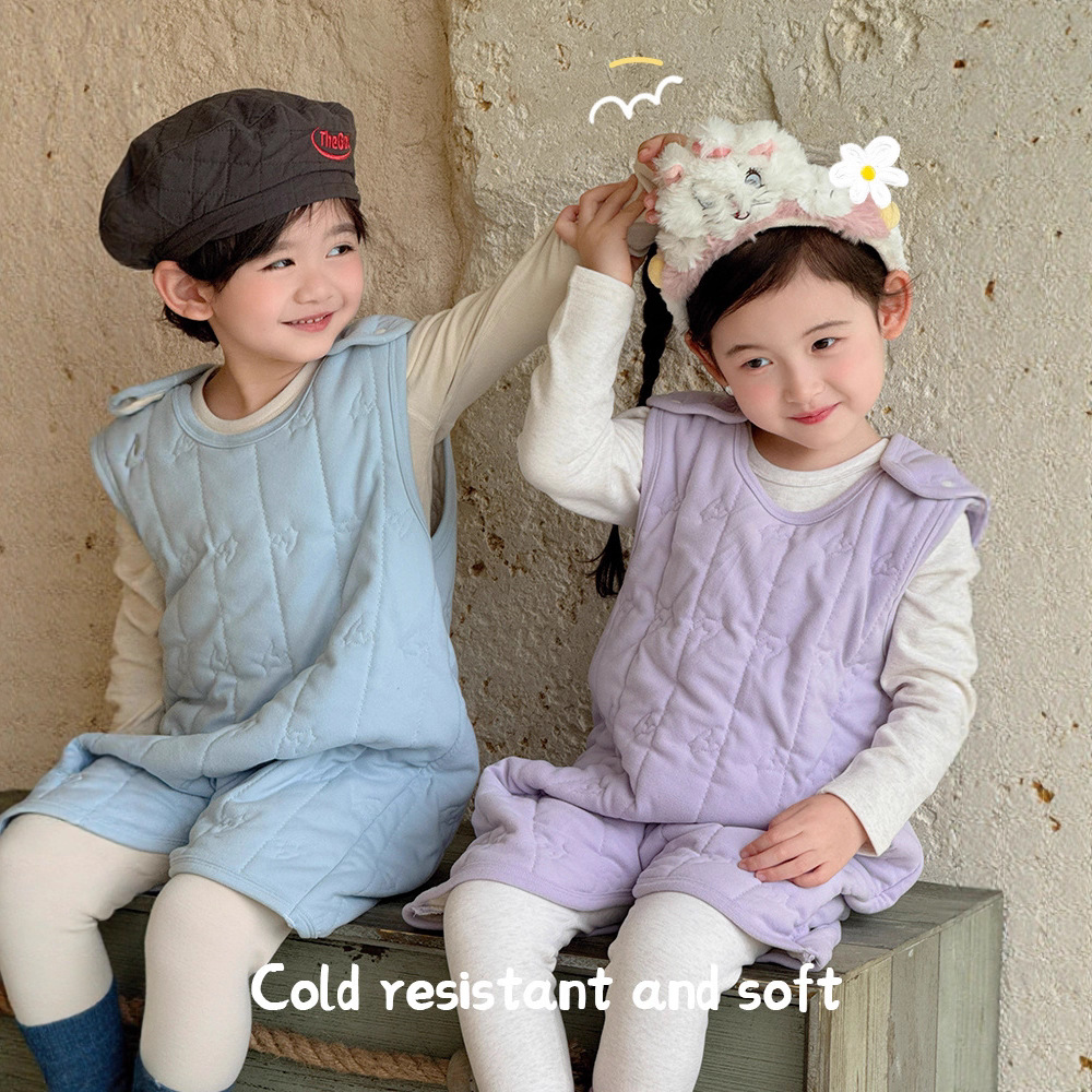 儿童无袖背心式睡袋春秋冬