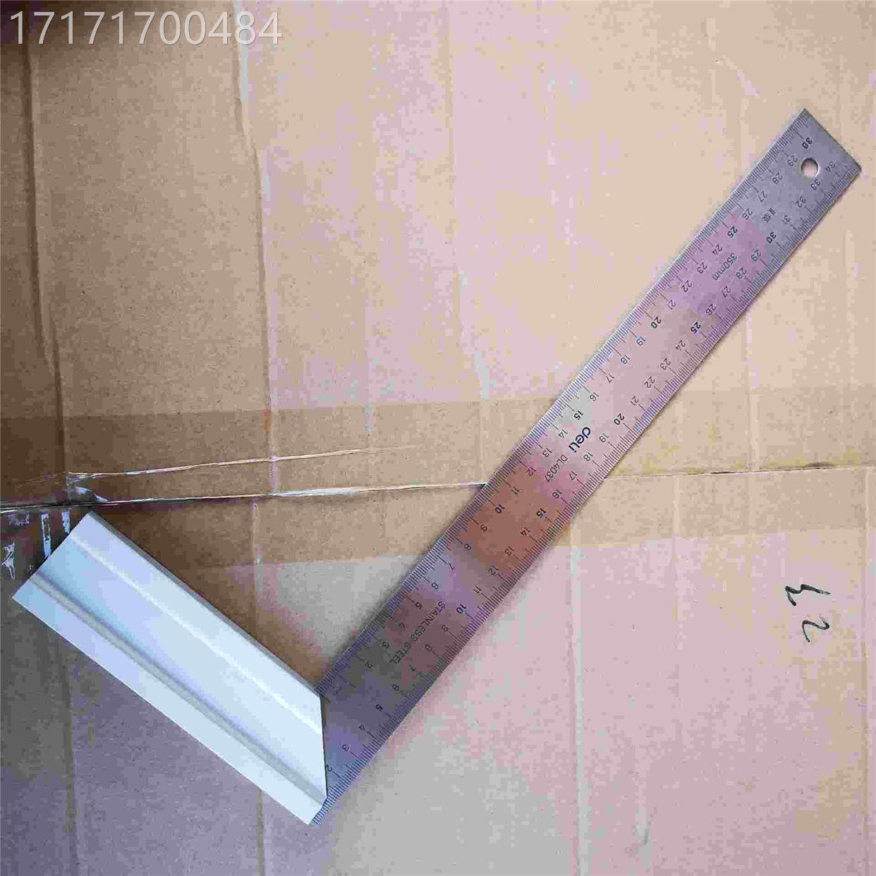 del角i得力工具得力测量类 钢尺 dl40 dl48尺钢角尺测量角