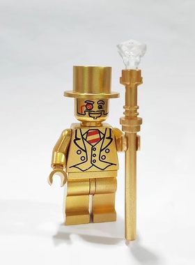 兼容国产Mr Gold小金人抽抽乐第三方积木人仔儿童拼装益智玩具