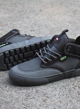黑色GLOBE滑板鞋 户外运动休闲舒适保暖加绒Motley Mid保温 复古
