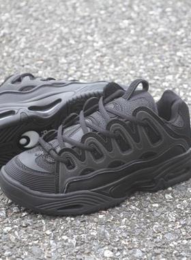 黑武士 OSIRIS滑板鞋D3气垫缓震男女3M低帮反光耐磨舒适运动同款