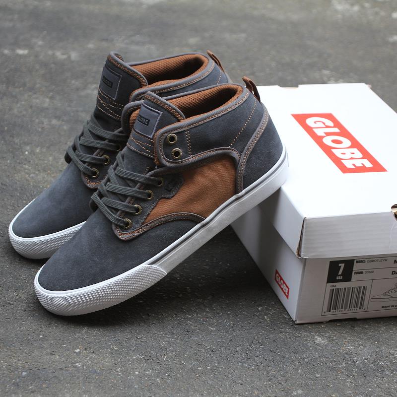 GLOBE滑板鞋系带男女翻毛皮中帮