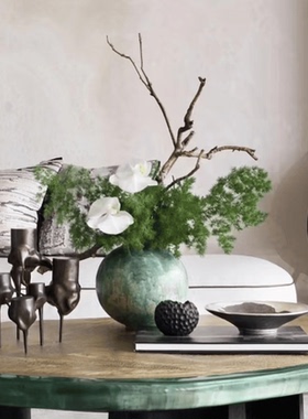 简约复古黑色烛台Candlestick样板间客厅餐厅装饰品创意摆件