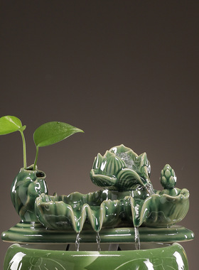 太阳能不插电循环过滤增氧鱼缸