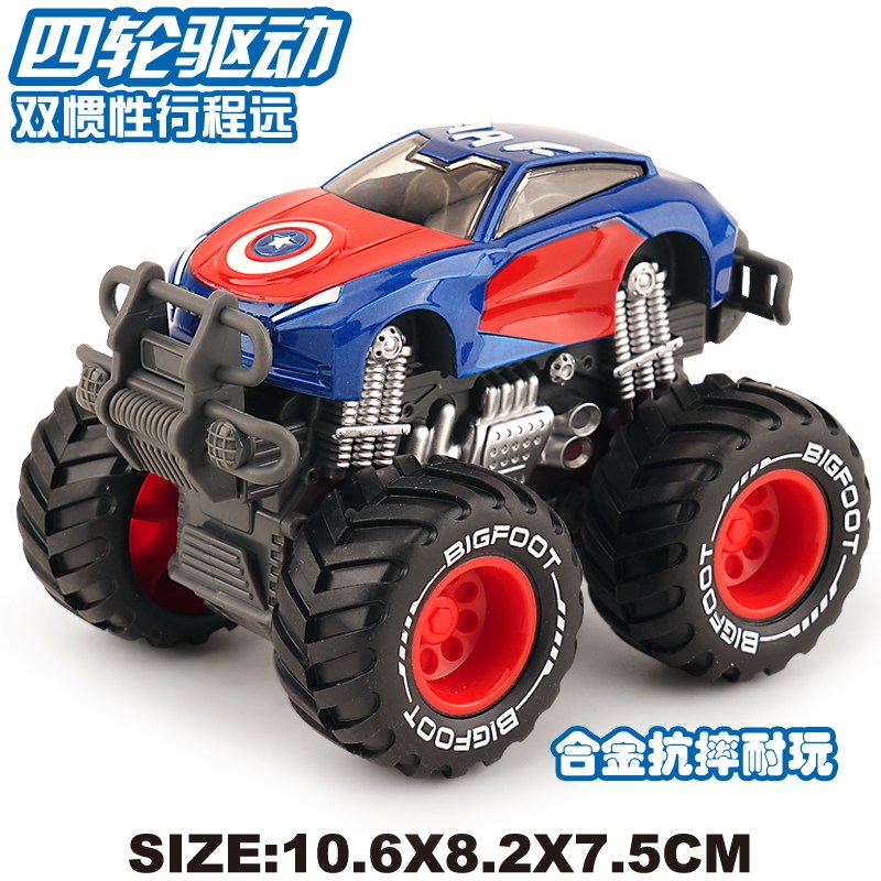 儿童玩具车新款越野大脚汽车赛车静态模型动员合金玩具板牙麦昆