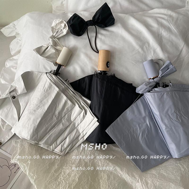 涂层防晒晴雨两用伞黑胶涂层