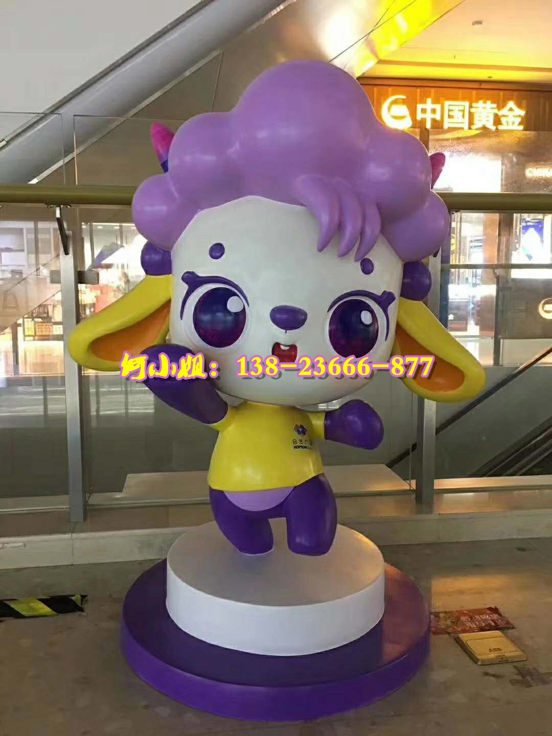 卡通公仔IP人物迎宾雕塑支持定制玻璃钢厂家商场楼盘售楼中心摆件