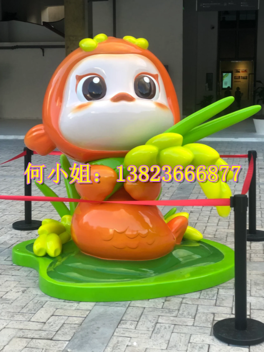 景区园林景观小品大型玻璃钢毛毛虫雕塑卡通蝴蝶蜜蜂蚕宝宝模型