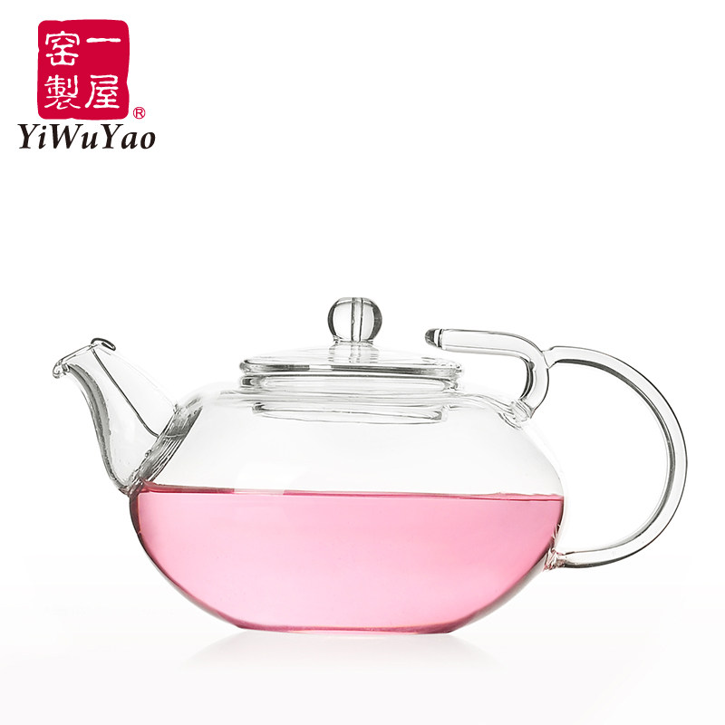 一屋窑正品耐热玻璃茶壶花茶功夫茶过滤创意设计不掉盖轻骑秀气