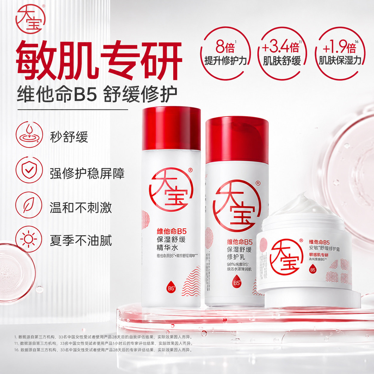 大宝维他命B5特护霜保湿修护乳液紧致舒缓面霜女男正品官方旗舰店图片