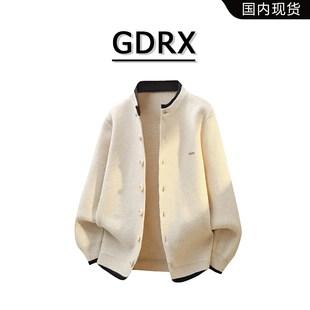 GDRX美式 毛衣男秋季 慵懶紐扣設(shè)計(jì)寬松外套痞帥輕奢男裝 休閑開衫